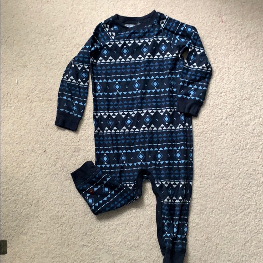Geometric print onesie
